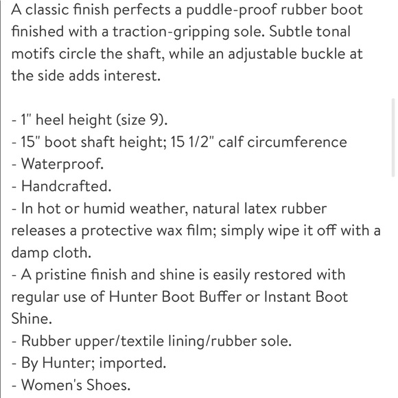 Hunter: Women’s Original Tall Waterproof Rain Boot - Picture 4 of 7